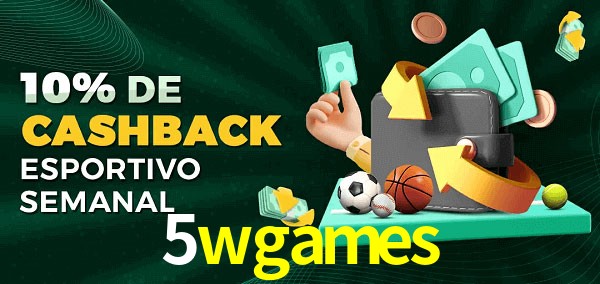 10% de bônus de cashback na 5wgames